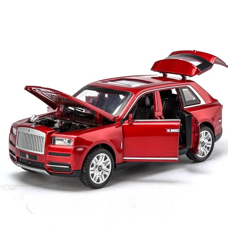 1:32 Rolls Royce Cullinan SUV High Simulation Diecast Metal Alloy Model car Sound Light Pull Back