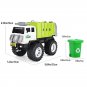 Garbage Truck Model with 4 Trash Sorting Cans Waste Management Recycling Truck Toy