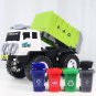 Garbage Truck Model with 4 Trash Sorting Cans Waste Management Recycling Truck Toy