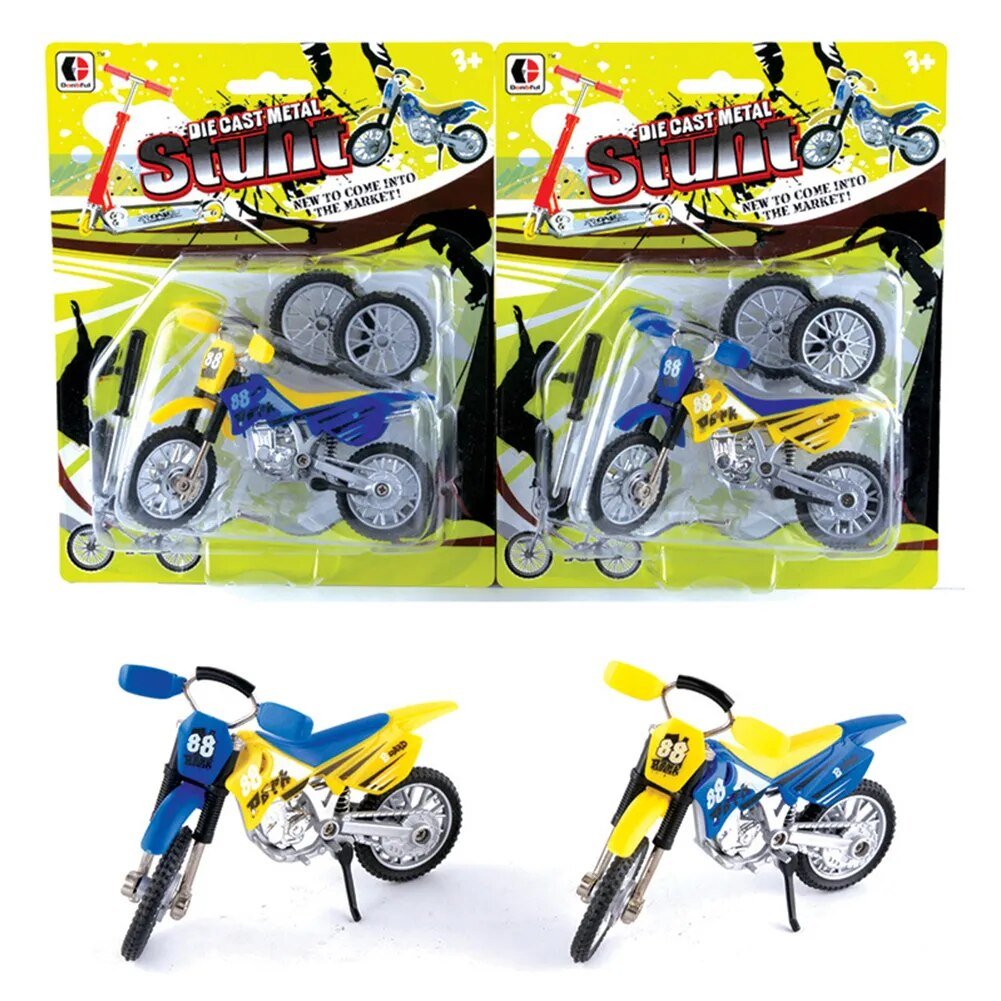 Mini Motocross Motorcycle Model 1:36 Simulation Bend Road Racing Toys Diecast Toy