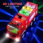 Electric Fire Truck Kids Toy With Bright Flashing 4D