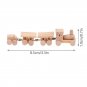 1Pc Mini Wooden Train Simulation Model Toys 1/12 Dollhouse Miniature Accessories