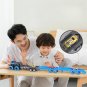 Deformable Rail Car Ejection Folding Big Truck Toys for Kids Container Transporter Playset Children