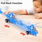 4PCS/Set Helicopter Toys Pull Back Children Plane Dolls Kids Plastic Random Aircraft