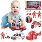 New Play Vehicles & Models Car Toy Set Fire Engine Toy