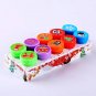 10pcs/Set Children Toy Stamps Cartoon Christmas Halloween Animals Fruits Kids Seal