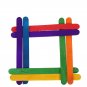 50Pcs/Set Kids DIY Craft Toys Colorful Natural Wood Counting Sticks Montessori Preschool