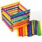 50Pcs/Set Kids DIY Craft Toys Colorful Natural Wood Counting Sticks Montessori Preschool