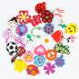 100Pcs DIY Colorful Handmade Rainbow Loom Soft Pendant Rubber Band Bracelet Jewelry Accessories