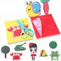 96 Pcs/Set Cartoon Color Paper Cutting Toys DIY Kids Craft Animal Handcraft Paper