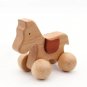 Baby Dog/Horse Shape Ecofriendly Wooden Car Infant Cartoon Animal Puzzle Toys