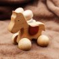 Baby Dog/Horse Shape Ecofriendly Wooden Car Infant Cartoon Animal Puzzle Toys