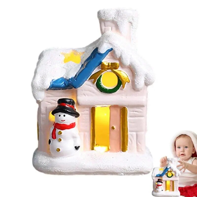 Christmas Village Sets Lighted Snow Village LED Houses Christmas Village Collection Indoor Room