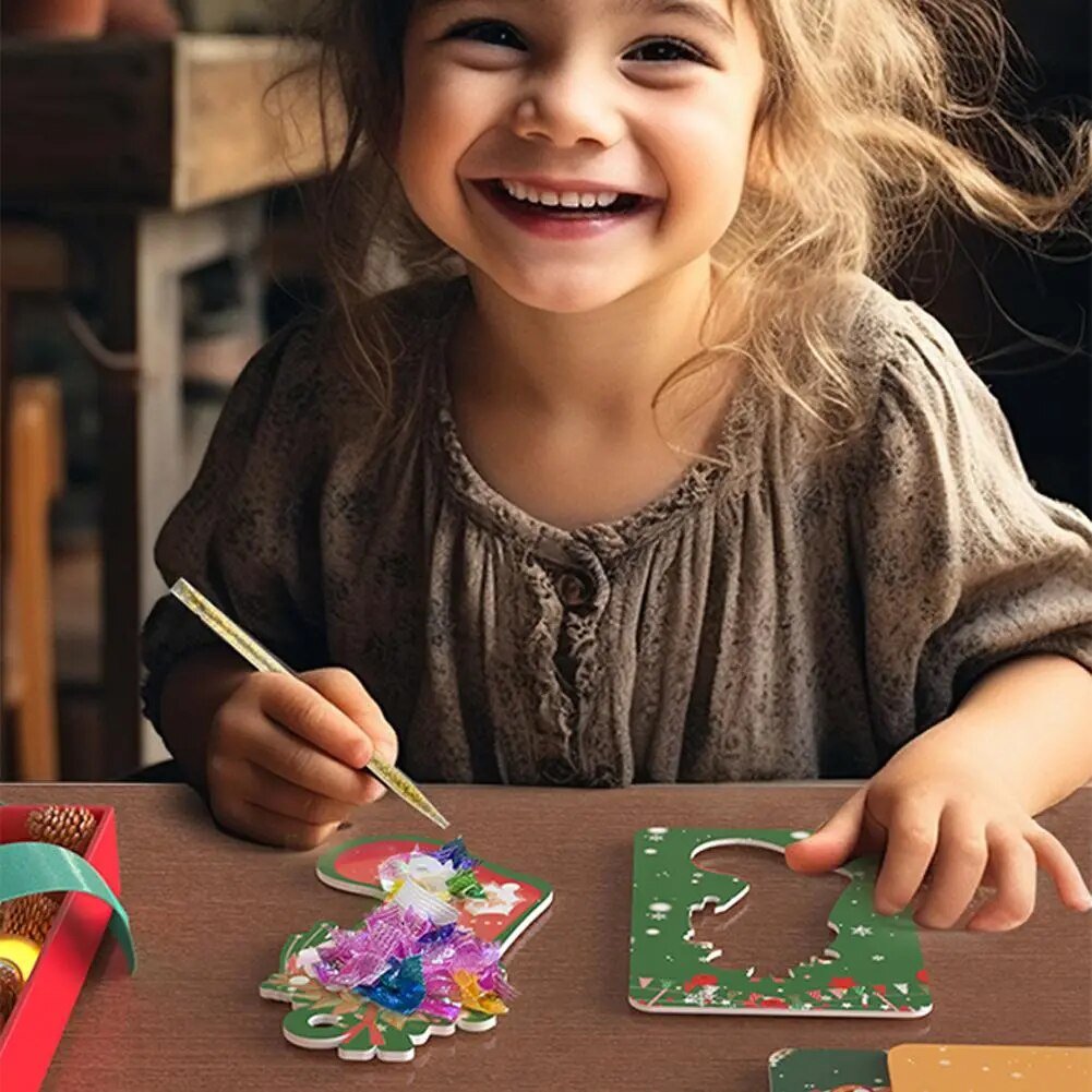 DIY Christmas Decoration Card Handmake Hanging Christmas Claus Decoration Card Card