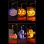 Bat DIY Halloween Lantern Portable LED Light Handmade Ghost Festive Lantern Glowing Tomb