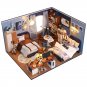 Doll House Kit Wood Dollhouse Kit Reusable Mini Dollhouse Toys