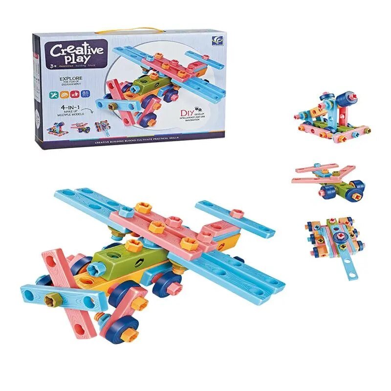 Toddler Nut And Bolt Building Nuts And Bolts STEM Educational Montessori Building Construction Toy
