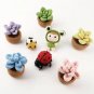 Woobles Crochet Kit For Beginners Succulents And Ladybug DIY Woobles Crochet Kit Beginner