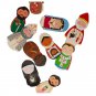 10Pcs Catholic Saints Wooden Magnet Set Wood Stacking Dolls Wooden Magnet