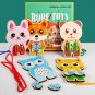 New Teaching Kindergarten Manual DIY Weave Cloth Montessori Materials Baby Early Learning Education