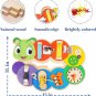 Montessori Busy Board for Toddlers 9 Activities Wooden Sensory Travel Toy