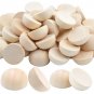 300Pcs Split Wood Balls Unfinished Half Wooden Balls Half Round Craft Balls