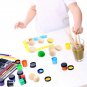 300Pcs Split Wood Balls Unfinished Half Wooden Balls Half Round Craft Balls
