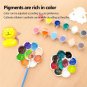 Plaster Painting Parent-Child Ceramic Painting Kit 12 Colors Watercolor Pen And 6 Shapes