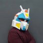 3D Paper Mold Robot Head Mask Headgear Animal Model Halloween Cosplay Props Women