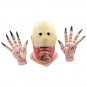 Movie Pan's Labyrinth Horror Pale Man No Eye Monster Cosplay Latex Mask and Gloves Halloween