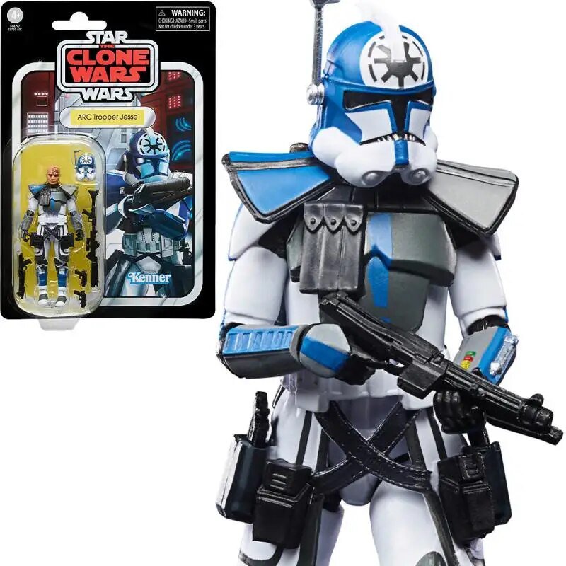 3.75Inch Hasbro Original Star Wars The Vintage Collection ARC Trooper Jesse Action Figure toys