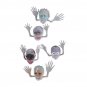 5 Pcs Aldult Toy Kids Finger Cartoon Ghost Head Zombie Puppets Toddler