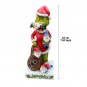 18cm Christmas Cute Garden Gnome Dwarf Statues Decoration, Novelty Gift for Outdoor Indoor