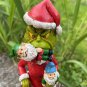 18cm Christmas Cute Garden Gnome Dwarf Statues Decoration, Novelty Gift for Outdoor Indoor