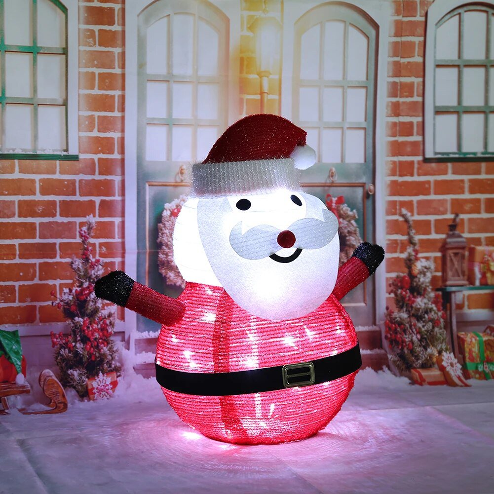 60cm Christmas Snowman LED Light Xmas Toys New Year Santa Claus Creative Party