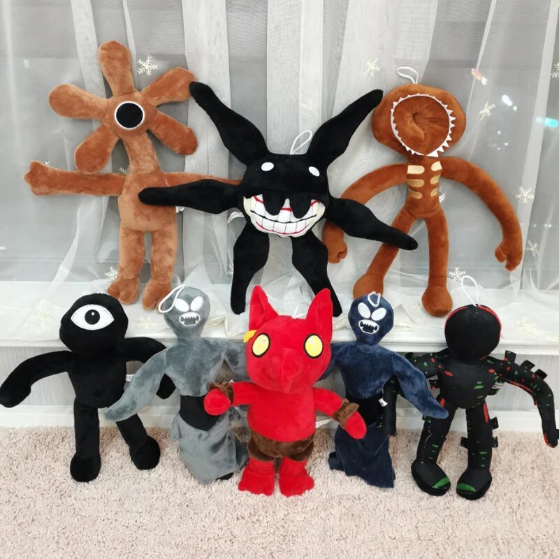 32cm Doors Hotel El Goblino Plush Rainbow Friends Plush Toy Horror Game Character Toy