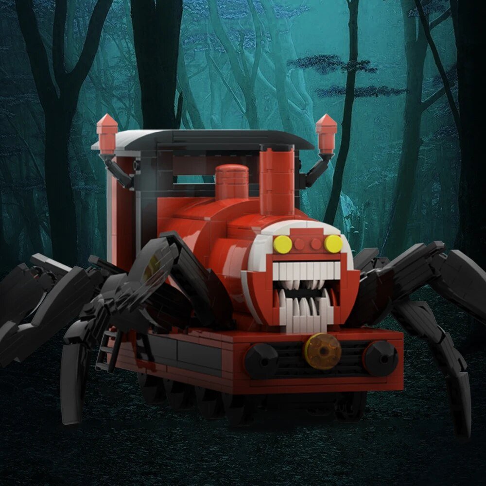 Choo-Choo Charles Train Building Block Toy Horror Game Monster Animal Figure Cartoon Bricks