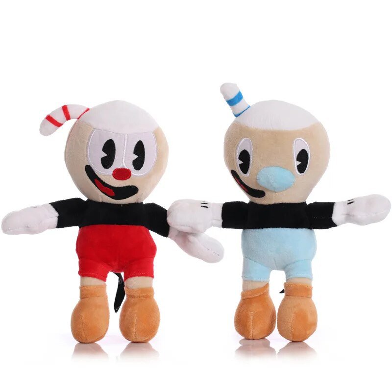 24cm Game Cuphead Mugman Plush Toy Mecup Brocup Evil Legendary Chalice Boss
