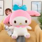 Sanrios My Melody Plush Anime Kawaii Plushie Toys New Large Doll Student Cute Soft Throw Pillow
