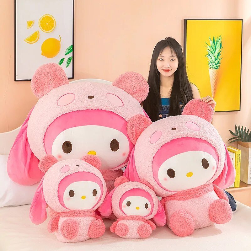 70cm Oversized Cartoon Cute Sanrio My Melody Plush Toy Anime Stuffed Animals Kawaii Plushie