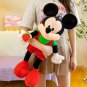 Disney Mickey Mouse Plush Dolls Large Anime Strawberry Bow Minnie Mouse Animal Stuffed Toys