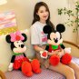 Disney Mickey Mouse Plush Dolls Large Anime Strawberry Bow Minnie Mouse Animal Stuffed Toys