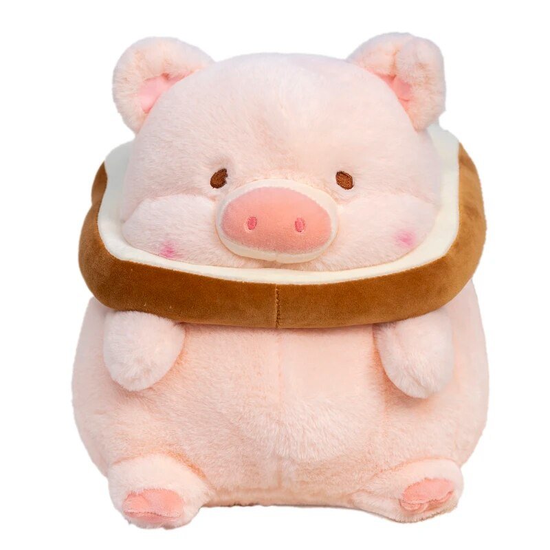 Adorable Bread Pig Plush Doll Cartoon Dessert Piggy Chef Stuffed Pillow Lulu Pig Toast Toys