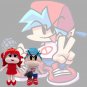 2pcs Set Game Friday Night Funkin Plushies Figures Boyfriend Girlfriend Plush Toys