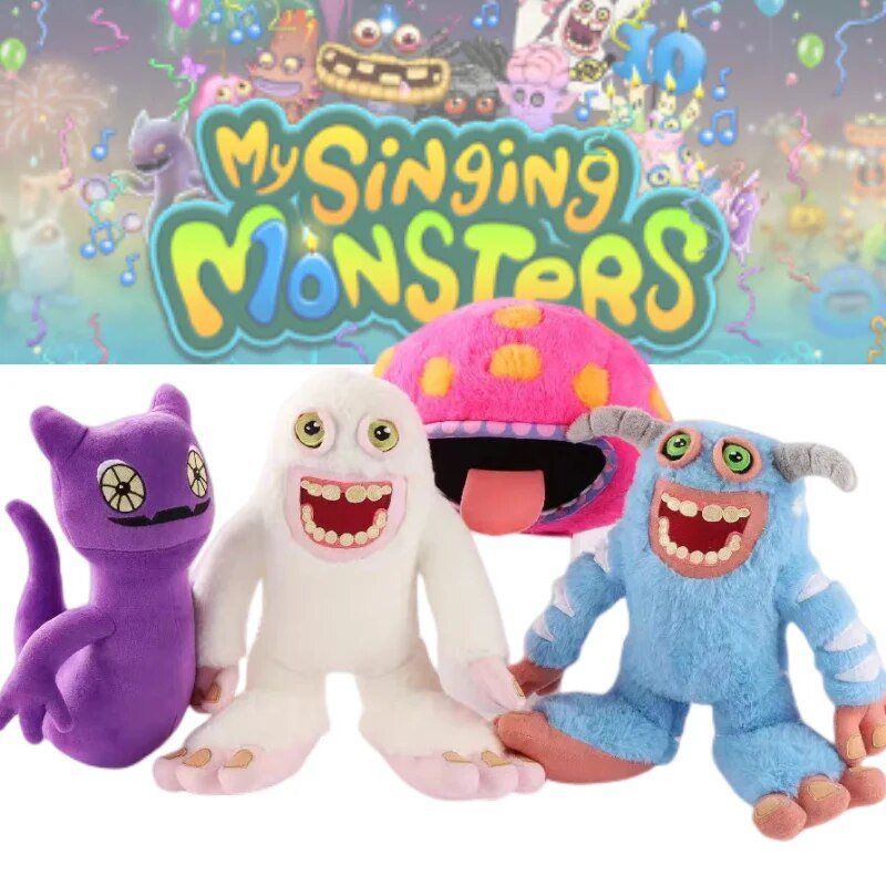 1-4pcs Anime My Singing Monsters Wubbox Plush Toy Cartoon Game