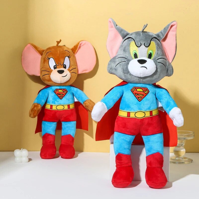 Tom And Jerry Original Plush Toy Cartoon Movie Cat Mouse Plushies Stuffed Animals Action Figure