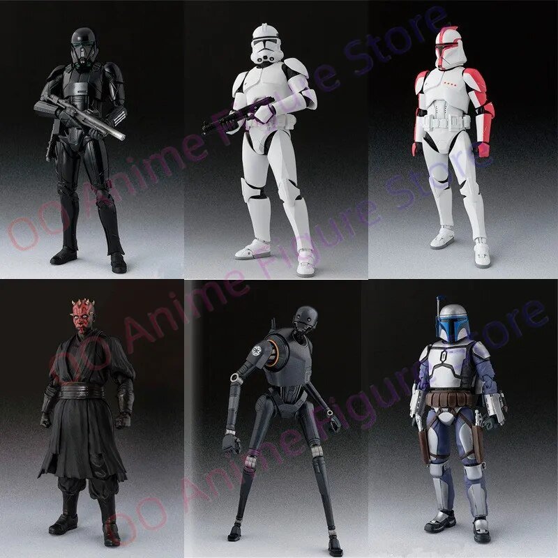 Marvel Star Wars Movable Darth Maul White Soldiers Black Soldier Bounty Hunter Red Clone Anime