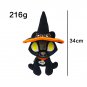 Anime Hocus Pocus Plush Toys Cartoon Soft Stuffed Animals Black Magic Cat Plush Dolls Christmas