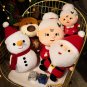 23CM Lovely Christmas Santa Claus Elk Snowman Plush Toys Stuffed Festival Doll Christmas Gifts