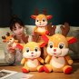23CM Lovely Christmas Santa Claus Elk Snowman Plush Toys Stuffed Festival Doll Christmas Gifts